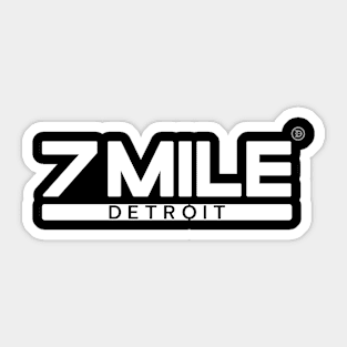 7 Mile Detroit - Detroit State Sticker